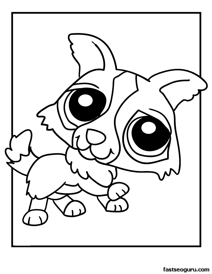 Printable Littlest Pet Shop Puppy Coloring Pages